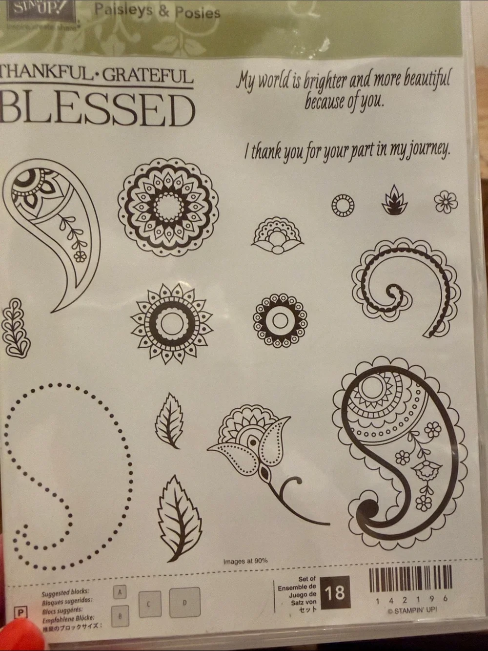 Stampin' Up! Paisleys & Posies , mosaic Madness and all adorned Stamp Sets